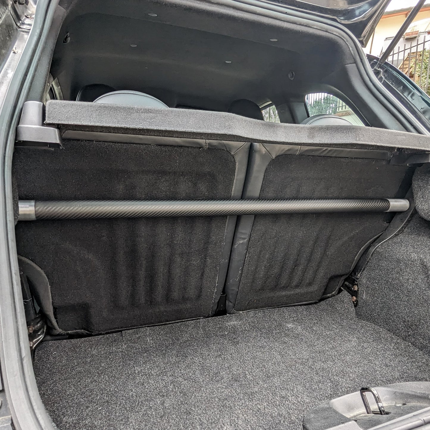 Barra bagagliaio alta Abarth 500 595 695 in acciaio inox