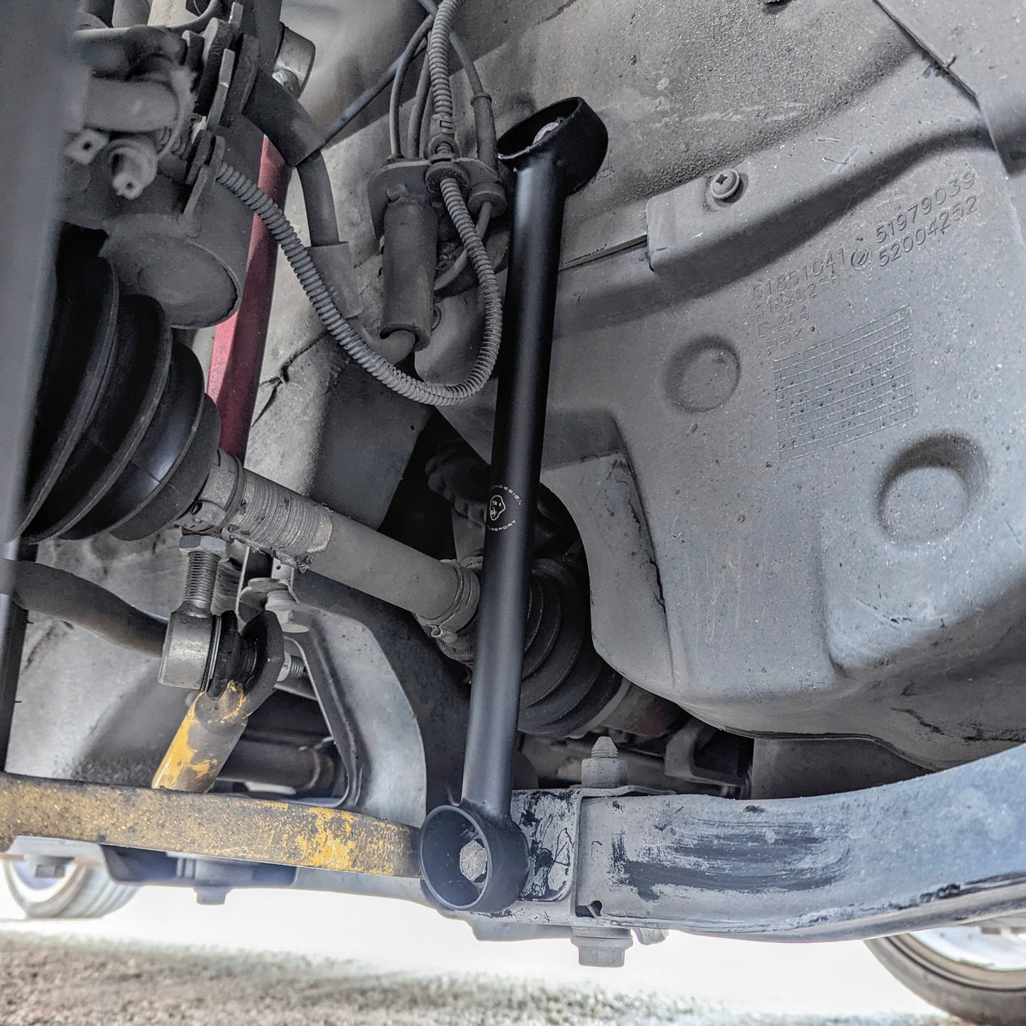 Coppia tiranti barra slitta sway bar sospensioni anteriori Abarth 500 595 695