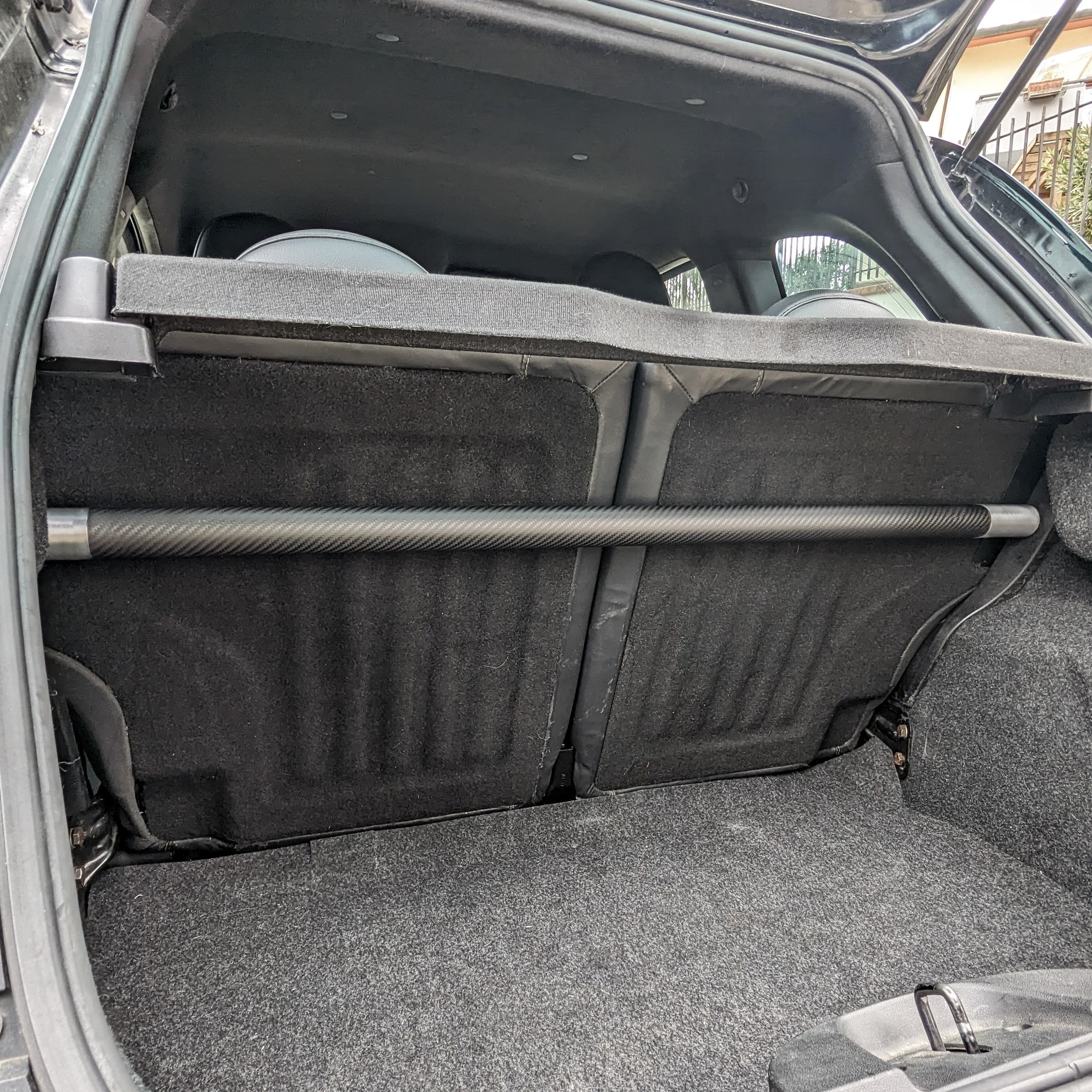 Barra bagagliaio alta Abarth 500 595 695 in acciaio inox