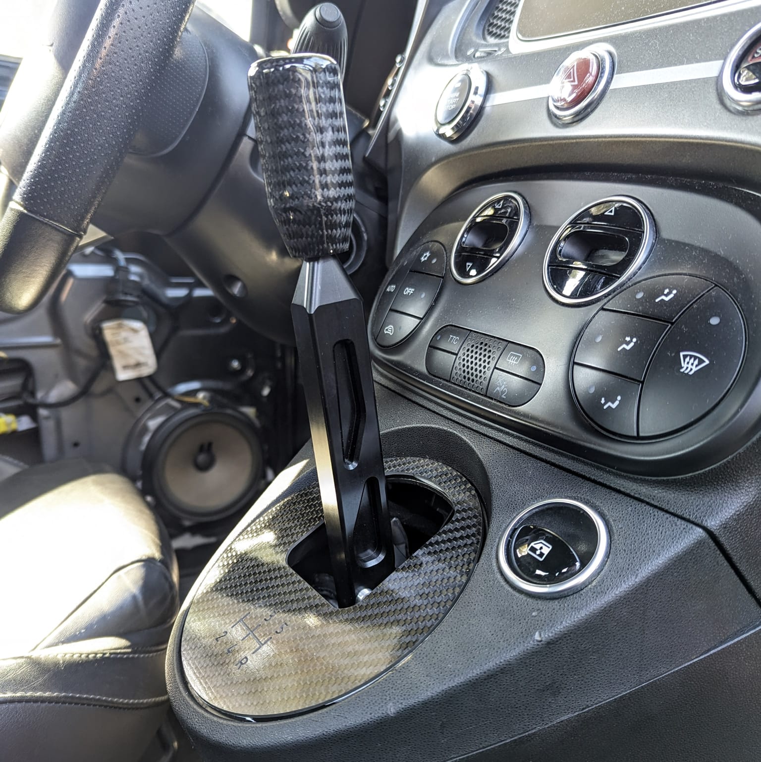 Torretta cambio gear shiter castelletto Abarth 500 595 695 short shifter